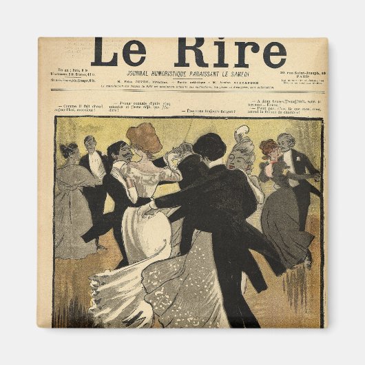 踊りカップル マグネット (正面)