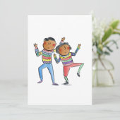 踊りカップル 招待状 (スタンド正面)