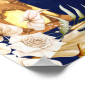 踊りカップルMhndiとSangeetウェルカムサイン ポスター (角)