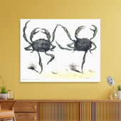 踊りカニの布 キャンバスプリント (インサイチュ (リビング))