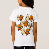 踊りカボチャinハロウィーンコスチュームおもしろい- Gho Tシャツ (裏面)