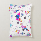 踊りカラフル音楽 アクセントクッション (正面(垂直))