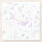 踊りカラフル音楽 ガラスコースター (裏面)