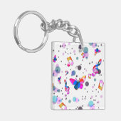 踊りカラフル音楽 キーホルダー (正面左)