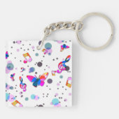 踊りカラフル音楽 キーホルダー (裏面)