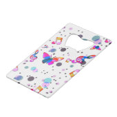 踊りカラフル音楽 クレジットカード栓抜き (裏面アングル)