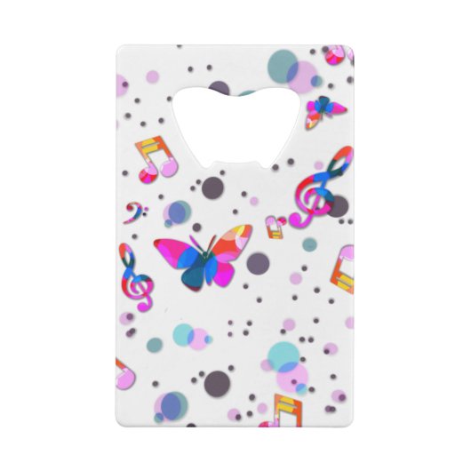 踊りカラフル音楽 クレジットカード栓抜き (裏面)