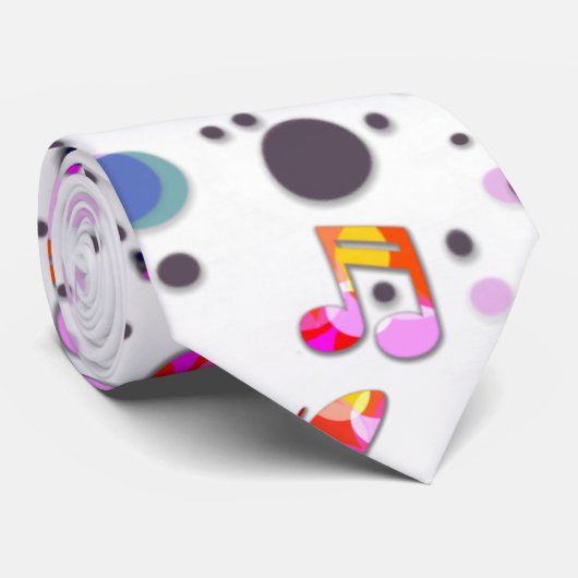 踊りカラフル音楽 ネクタイ (ロール)
