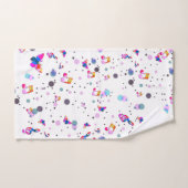 踊りカラフル音楽 バスタオルセット (ハンドタオル)