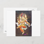踊りガネシャ ポストカード (正面/裏面)