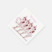 踊りガールズサンダー_コーブ スタンダードカクテルナプキン (角)