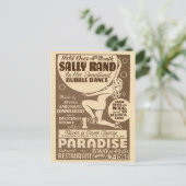 踊りガールズバブルダンスヴィンテージフライヤー ポストカード (スタンド正面)