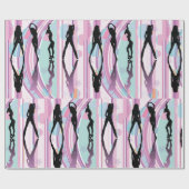 踊りガールズ ラッピングペーパー (フラット)