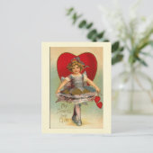 踊りガールハートバレンタイン シーズンポストカード (スタンド正面)