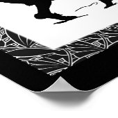 踊りガール&ボーイシルエットアート ポスター (角)