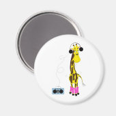 踊りキリン マグネット (正面/裏面)