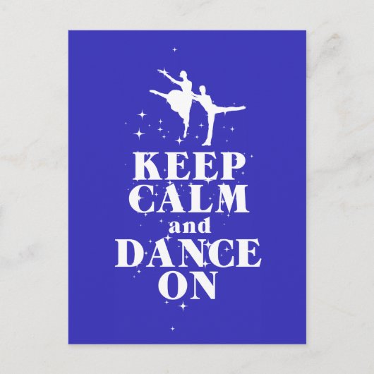踊りギフト保プリントCalm and Dance Onデザイン ポストカード (正面)