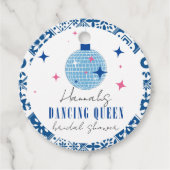 踊りクイーンギリシャミュージカルディスコブライダルシャワー フェイバータグ (正面)