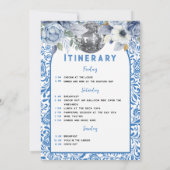 踊りクイーンバチェロレッテ週末の日程 招待状 (裏面)