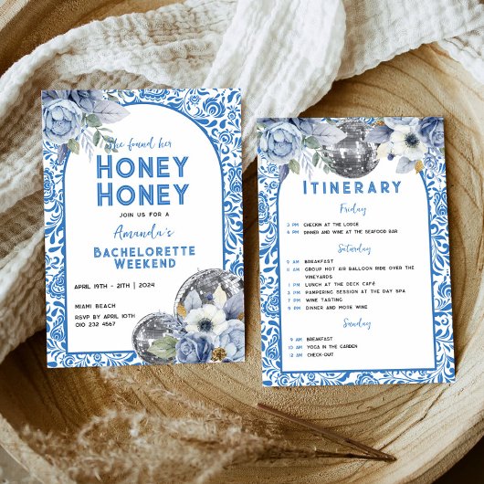 踊りクイーンバチェロレッテ週末の日程 招待状