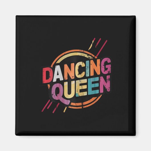 踊りクイーンパーティーディスコ女性用ダンス マグネット (正面)