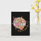 踊りクイーンフォーラル17th誕生日ディスコボール カード (黄色い花)