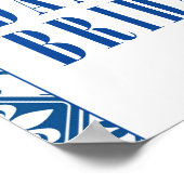 踊りクイーンブーゲンビリアブライダルシャワーウェルカム ポスター (角)