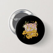 踊りクイーンボホディスコ花70s 80s女性 缶バッジ (正面&裏面)