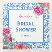 踊りクイーンマンマミアディスコブライダルシャワー ガラスコースター (正面)