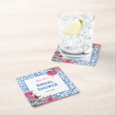 踊りクイーンマンマミアディスコブライダルシャワー スクエアペーパーコースター (インサイチュ)