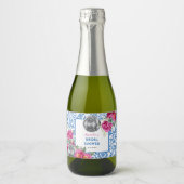 踊りクイーンマンマミアディスコブライダルシャワー スパークリングワインラベル (正面)