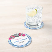 踊りクイーンマンマミアディスコブライダルシャワー ラウンドペーパーコースター (インサイチュ)