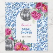 踊りクイーンマンマミアディスコブライダルシャワー ワインラベル (シングルラベル)