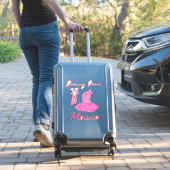 踊りクイーン引用文ピンクかわいいバレリーナドレスシューズ シール (スーツケースインサイチュ)