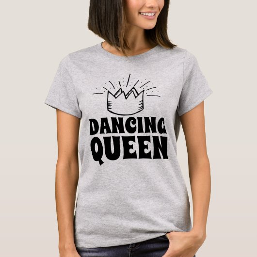 踊りクイーンTシャツティーTシャツ Tシャツ (正面)