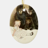 「踊りクマ」 セラミックオーナメント (裏面)