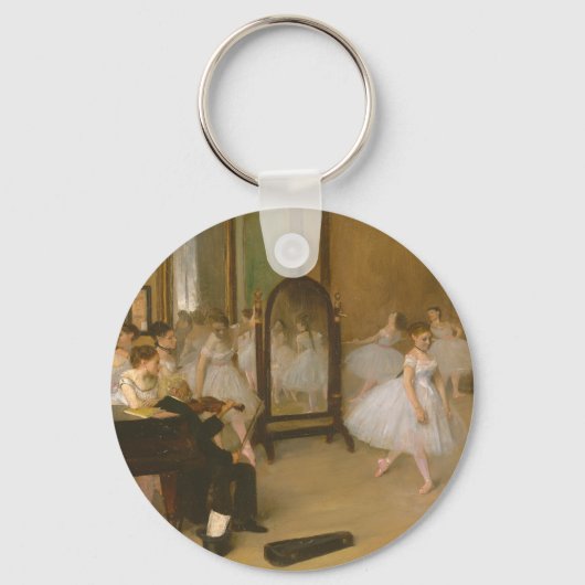 踊りクラス(1870年)エドガー・デガス キーホルダー (正面)