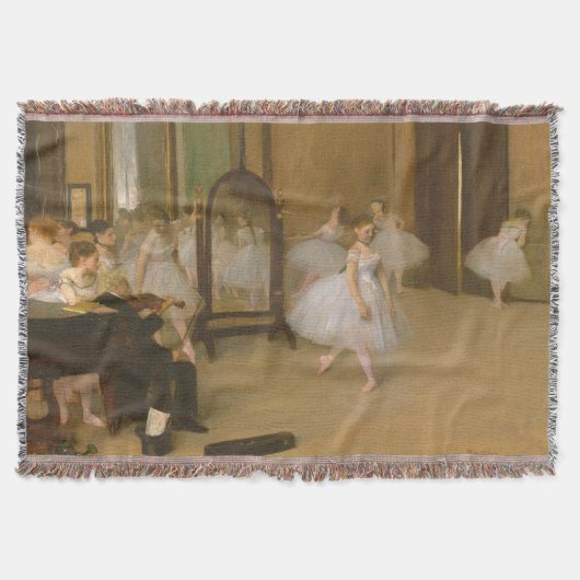 踊りクラス(1870年)エドガー・デガス スローブランケット (正面)