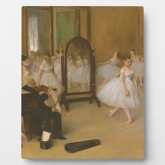 踊りクラス（1870年）エドガー・デガス フォトプラーク (正面)