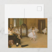 踊りクラス（1870年）エドガー・デガス ポストカード (正面/裏面)