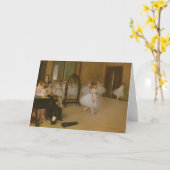 踊りクラス | Edgar Degas カード (黄色い花)