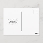 踊りクリスマスフォレスト動物ありがとう ポストカード (裏面)