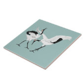 踊りクレーンセラミックタイル タイル (側面)