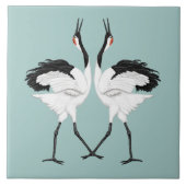 踊りクレーンタイル タイル (正面)