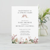 踊りクレーン春オーキンスベイビーシャワー 招待状 (スタンド正面)