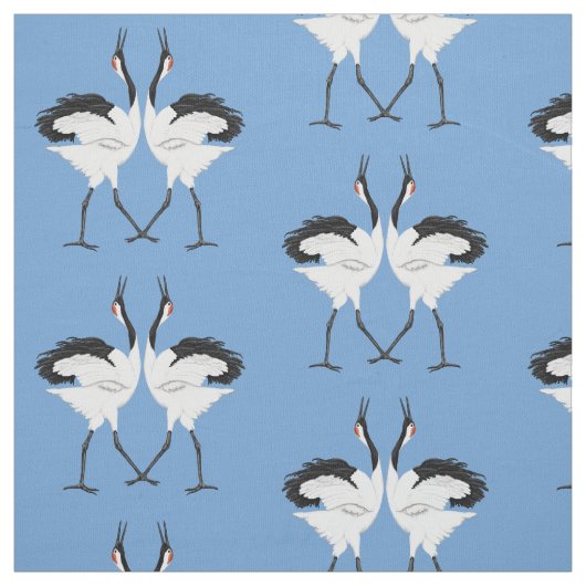 踊りクレーン織物 ファブリック (見本)