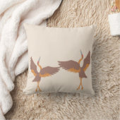 踊りクレーン角枕 クッション (ブランケット)