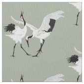 踊りクレーン ファブリック (クローズアップ)