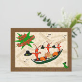 踊りクロフィッシュピルグリムスケージャン感謝祭 招待状 (スタンド正面)