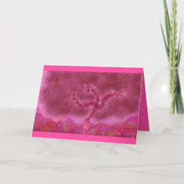 踊りグリッターTU B'Shvat ט״ו בשבטカード サンキューカード